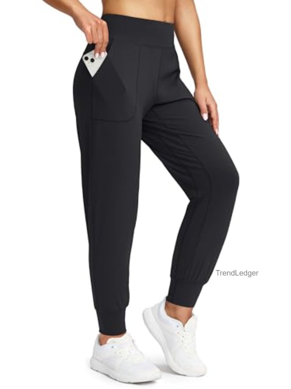 Womens High Waisted Joggers with Pockets Petite Tall Athletic Workout Pants